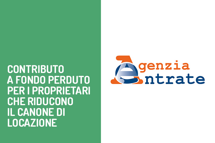 Contributo a fondo perduto per i proprietari che riducono il canone di locazione.