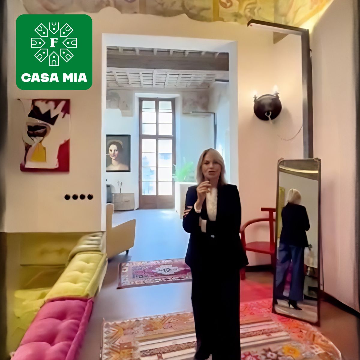 A casa di Elena in un palazzo del Seicento in Via Po
